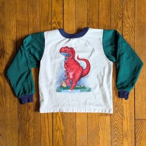 Vintage 90's Carter's Kids 7 Dinosaur Sweatshirt Shirt